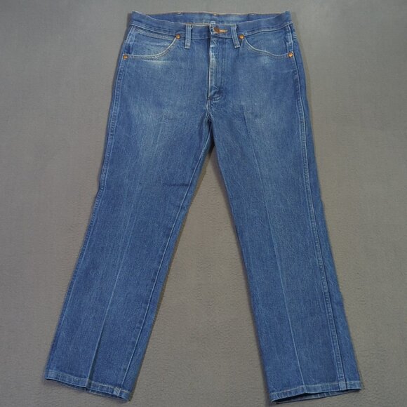 Wrangler Jeans Men's 33x30 Fits 32x26 Blue 936DEN Cowboy Cut Slim Fit Western - Picture 2 of 13
